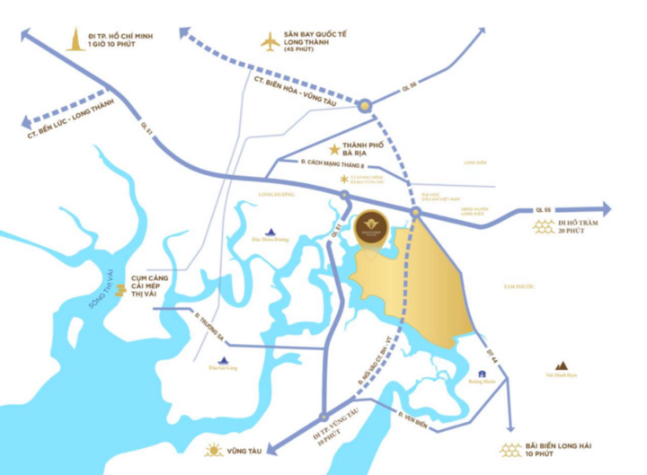 Gold Coast Vung Tau tọa lạc tại siêu cửa ngõ - Mega Gate.